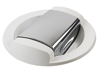 Doccia Saturn base orizzontale bianca