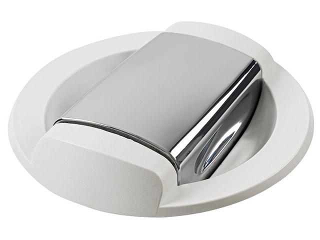 Doccia Saturn base orizzontale bianca