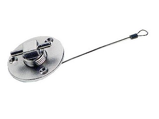 Tappo di scarico in acciaio inox AISI 316 - Apertura a "T"