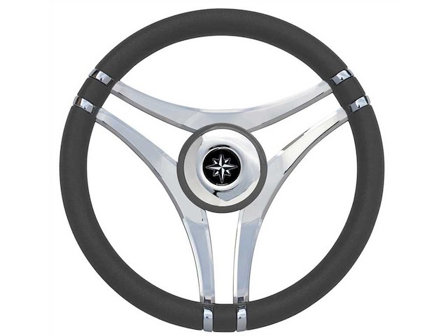 Volante Impact con razze in acciaio inox - Carbon Look