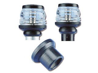 Basetta per fissaggio luce 360° su asta - Nera - 