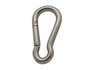 Moschettone in acciaio inox - 8 x 80 mm.