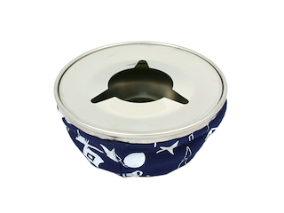 Posacenere in acciaio inox - colore blu - 