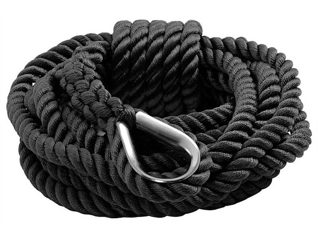 Cima 3 capi con impiombatura - Nera 24 mm. x 15 mt. -