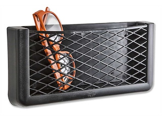 Tasca portaoggetti con rete in gomma - Nera-