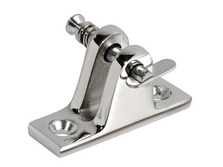 Supporto a forcella inclinato con perno a molla