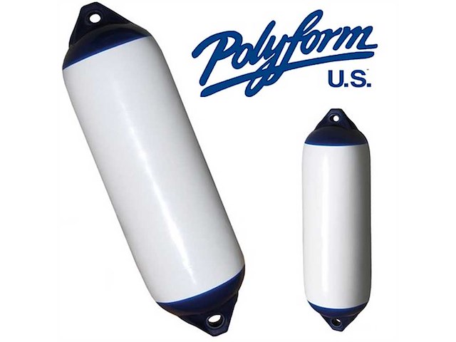 Parabordo cilindrico Polyform F8 - Testa Blu -