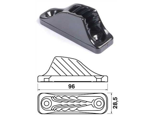 Strozzascotte in nylon CLAMCLEATS - 6/12 mm. .