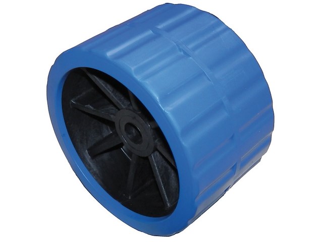 Rullo laterale per carrelli - 120 x 75 mm. / Foro 18,5 mm - Blu