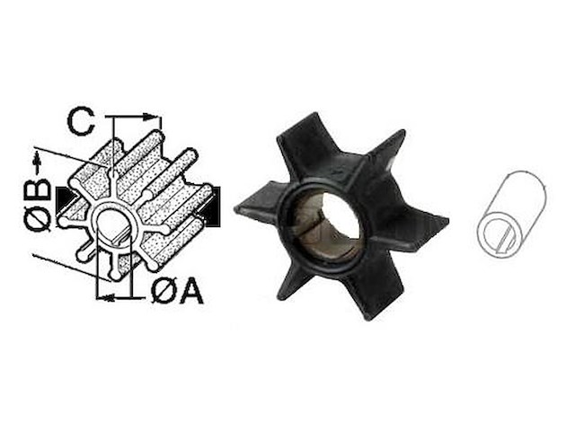 Girante compatibile per FB - Yamaha / Mariner - 68T-44352-00