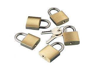 Kit 5 lucchetti con unica chiave