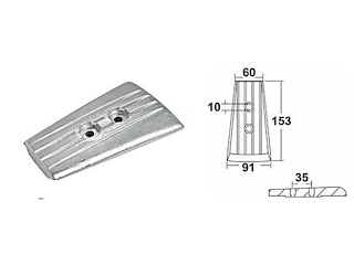 Anodo alluminio piede SX / DPS - VOLVO -