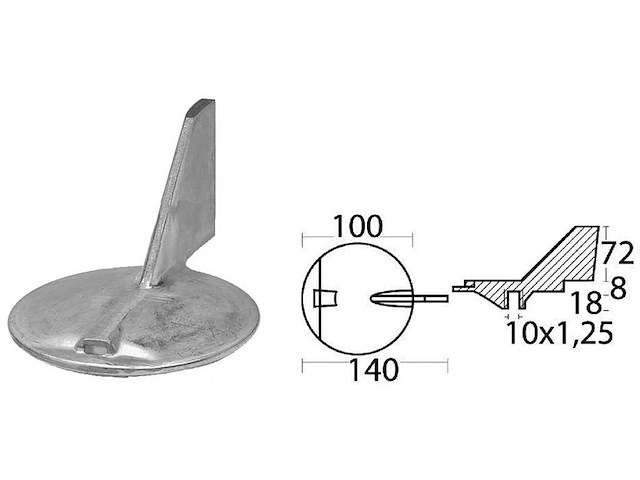 Pinna 100/225 HP - YAMAHA / MARINER 