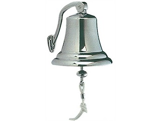 Campana ottone cromato 175 mm