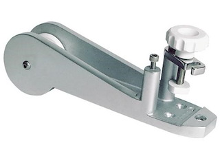 Musone di prua fisso in lega leggera con blocca ancora - 340 mm. -