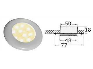 Plafoniera con interruttore BATSYSTEM Nova Classic - Bianca