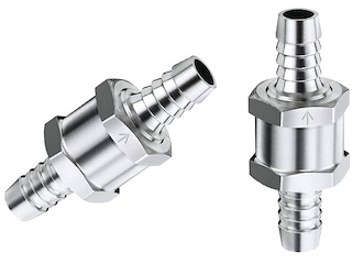 Valvola di non ritorno per tubazioni carburante - Ø 10 mm. -