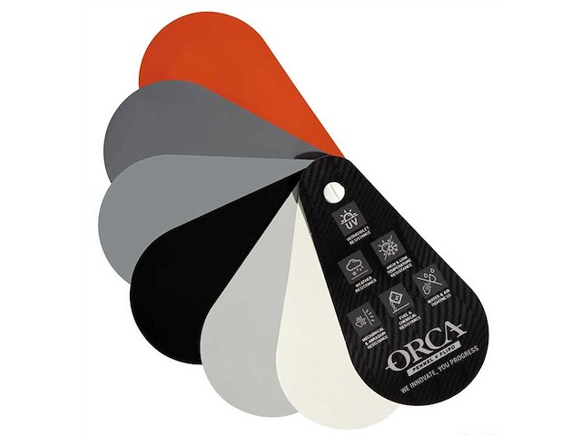 Tessuto in neoprene - Arancione - 145 x 100 cm. - 