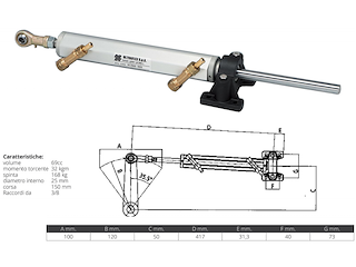 Cilindro Ultraflex UC69-I per motori Entrobordo - 69 cc -