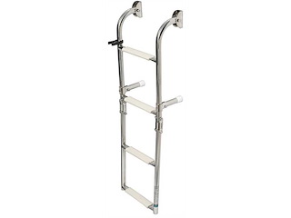 Scaletta pieghevole 260 mm - 4 gradini bianchi -