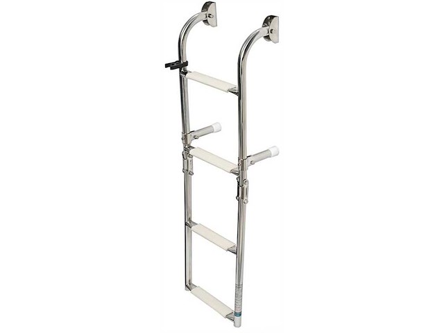 Scaletta pieghevole 260 mm - 4 gradini bianchi -