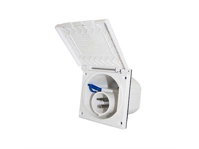 Presa impermeabile tripolare femmina da incasso 16A