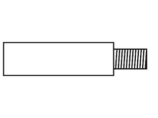 Barilotto scambiatore di calore - 16 x 51 +13 mm. -