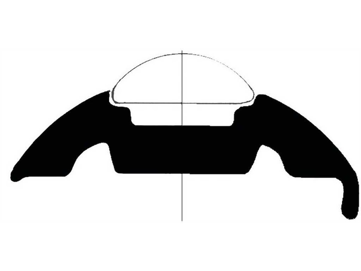 Base in PVC bianco H 35 mm. - 24 Metri