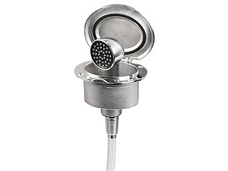 Box doccia Elissa con doccetta Keji- tubo Inox 4 m