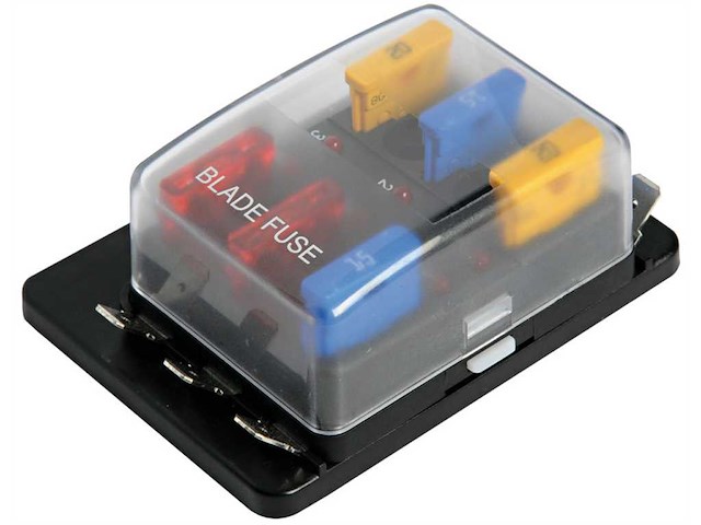 Scatola portafusibili - Positivo in comune 100 A - 6 Posizioni -