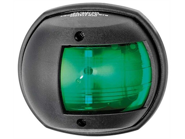 Luce di navigazione Classic corpo Nero - Verde