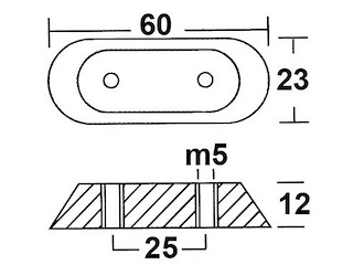 Anodo fuoribordo - OMC / JOHNSON / EVINRUDE -