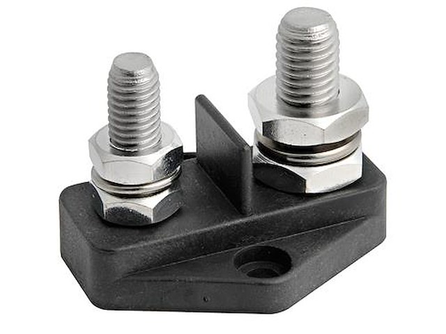 Nodo di giunzione cavi elettrici - Mod. Midi B - Perno Doppio 6 mm. + 8 mm. -