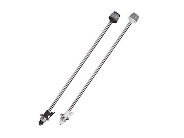 Asta estraibile, fissaggio in piano con luce 360° colore nero