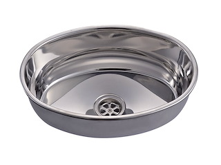 Lavello ovale in acciaio inox - 390 mm