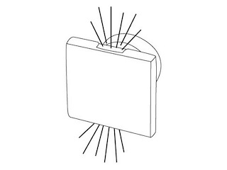 Luce di cortesia Led Bianco - Doppio fascio -