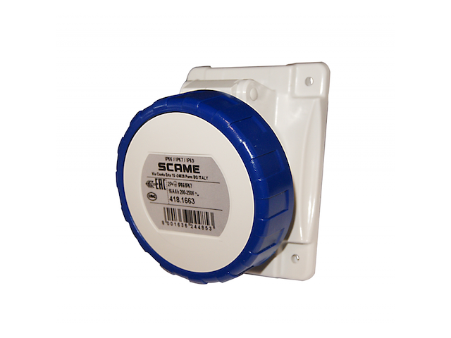 Presa inclinata da incasso per spine