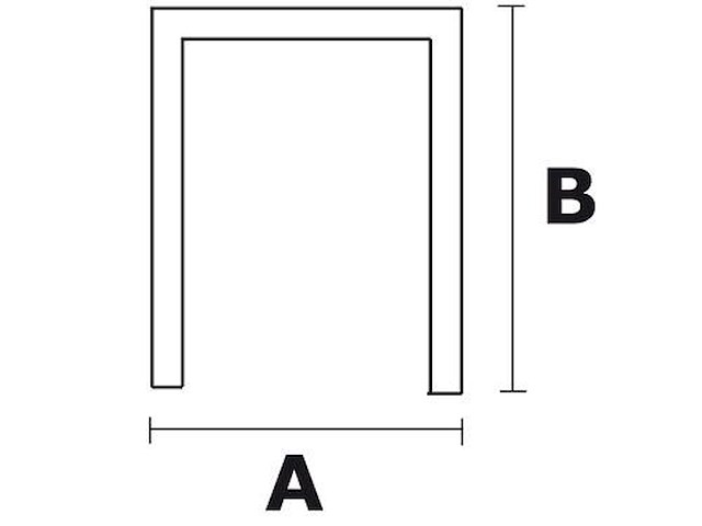 Staffa ad "U" per fissaggio rulli - Per tubo 30 mm. -