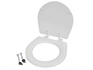 Tavoletta di ricambio per WC - Plastica bianca - Soft Close