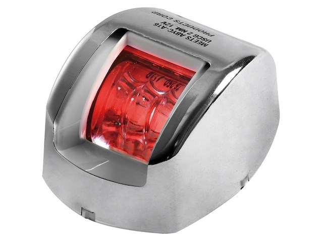 Fanale di via Mouse rosso corpo inox