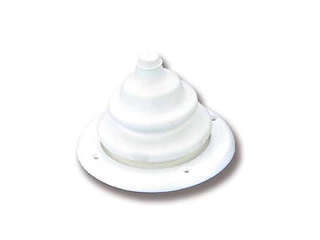 Cuffia passacavo a soffietto bianca - 152 mm . -