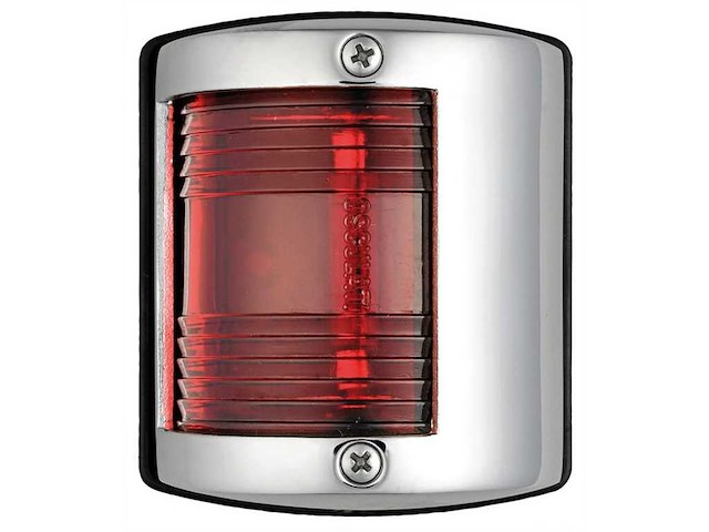 Luce di navigazione Utility corpo in Acciaio Inox - Rosso