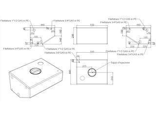 Serbatoio in polietilene rigido per acque nere - 50 Lt.