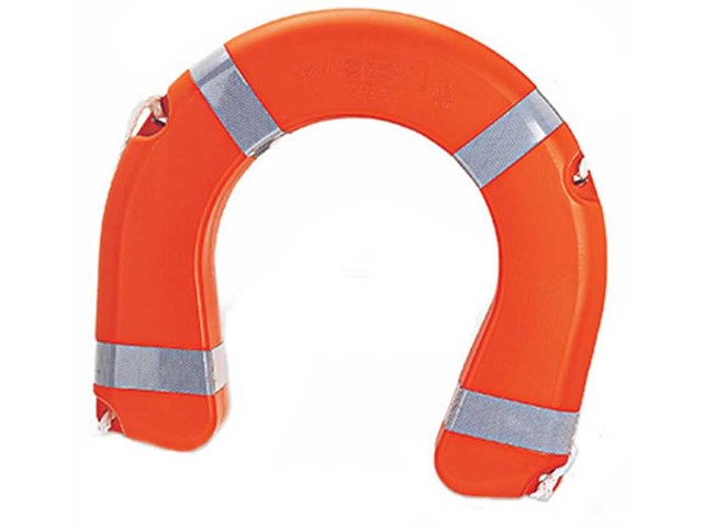 Salvagente a ferro di cavallo omologato D.M. 385/99