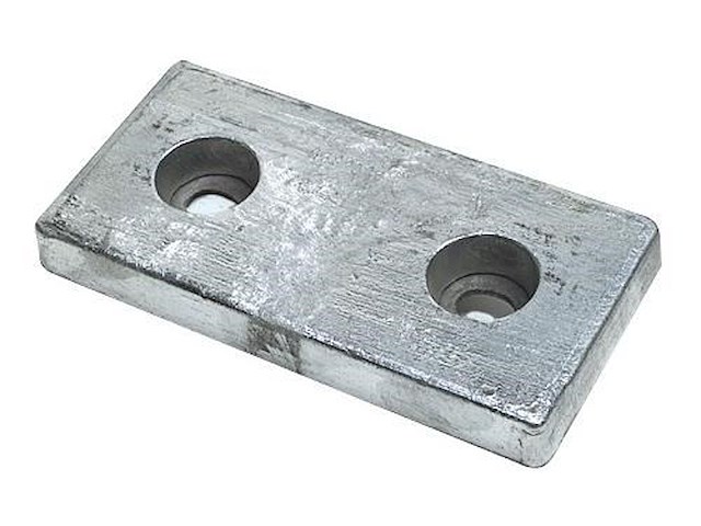 Anodo da imbullonare con placca in gomma - 6,2 Kg -