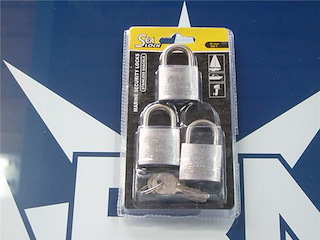 Kit 3 lucchetti SEA LOCK - unica chiave -