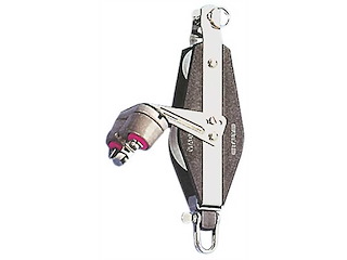 Bozzello 2 pulegge a violino con strozzascotte + testa universale con arricavo VIADANA - "B"