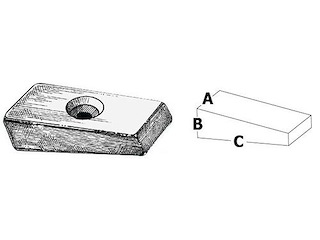 Piastrina zinco 75 / 130 Hp - HONDA -