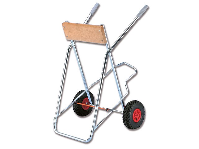 Cavalletto portamotore con ruote pneumatiche