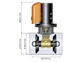 Elica di prua Quick BTQ 185 DP - 85 kg 24 V